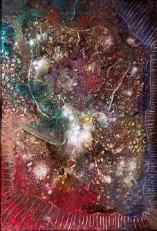 Leucocitos
óleo/ tela 55x38 cm.
