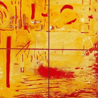 Chinescas 7 - Mixta/ madera 40x40 cm.