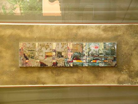 Mar horizontal - Mixta/ madera 60x200 cm.